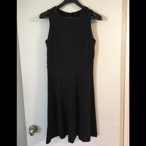 Ann Taylor Loft Black Knit Work Dress